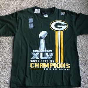 Youth Medium Green Bay Packer Super Bowl XLV T shirt NWT